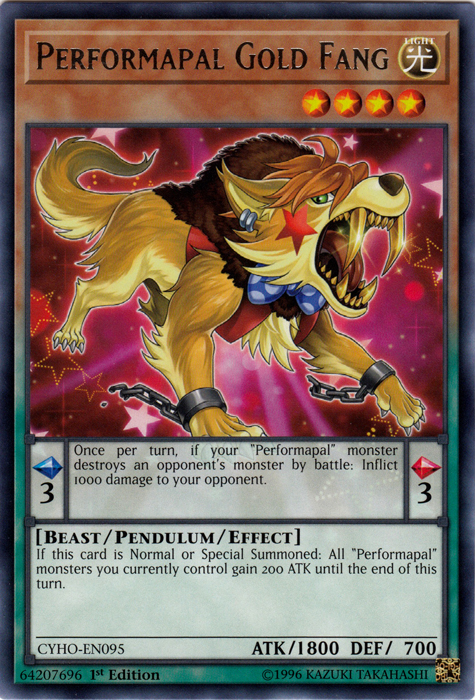 Performapal Gold Fang [CYHO-EN095] Rare | Pegasus Games WI