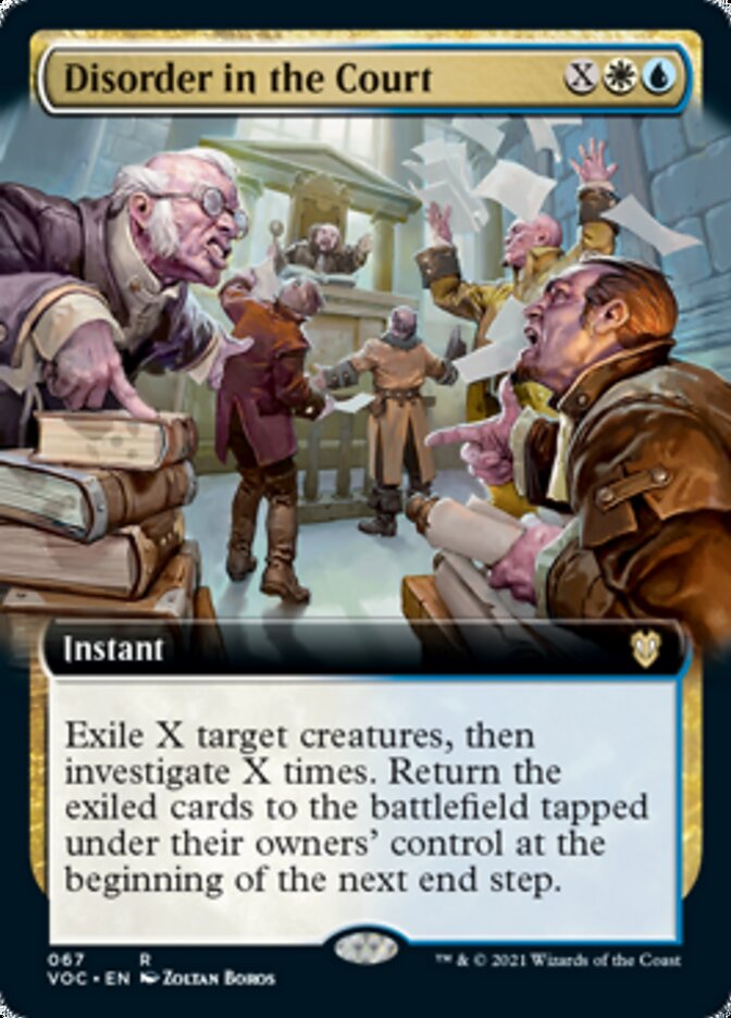 Disorder in the Court (Extended Art) [Innistrad: Crimson Vow Commander] | Pegasus Games WI