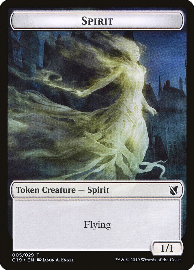 Spirit Token [Commander 2019 Tokens] | Pegasus Games WI