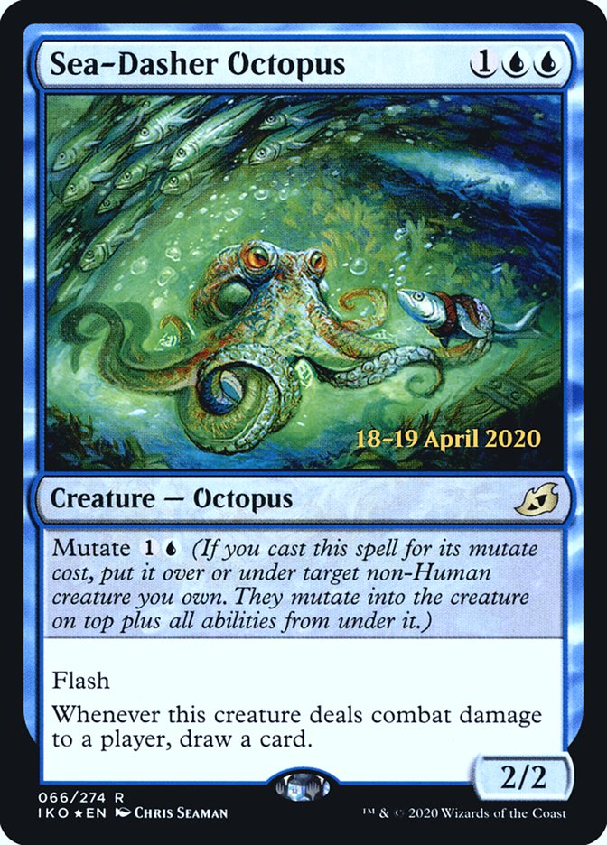 Sea-Dasher Octopus [Ikoria: Lair of Behemoths Prerelease Promos] | Pegasus Games WI