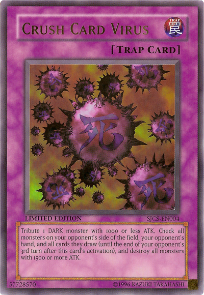 Crush Card Virus [SJCS-EN004] Ultra Rare | Pegasus Games WI