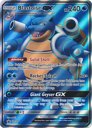 Blastoise GX (SM189) (Jumbo Card) [Sun & Moon: Black Star Promos] | Pegasus Games WI