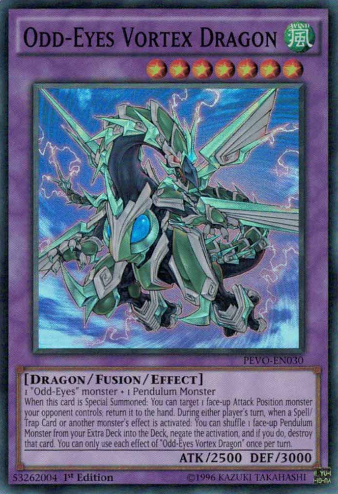 Odd-Eyes Vortex Dragon [PEVO-EN030] Super Rare | Pegasus Games WI