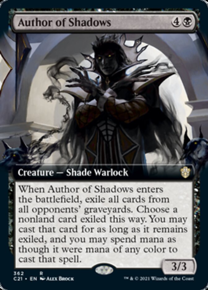 Author of Shadows (Extended Art) [Commander 2021] | Pegasus Games WI