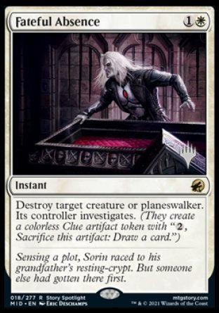 Fateful Absence (Promo Pack) [Innistrad: Midnight Hunt Promos] | Pegasus Games WI