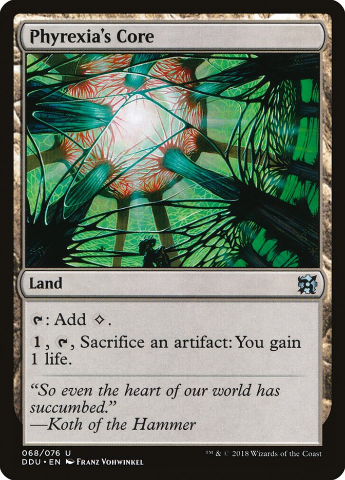 Phyrexia's Core [Duel Decks: Elves vs. Inventors] | Pegasus Games WI