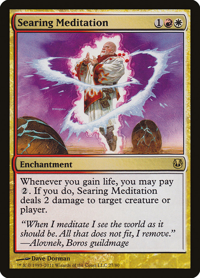 Searing Meditation [Duel Decks: Ajani vs. Nicol Bolas] | Pegasus Games WI
