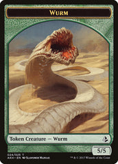 Unwavering Initiate // Wurm Double-Sided Token [Amonkhet Tokens] | Pegasus Games WI