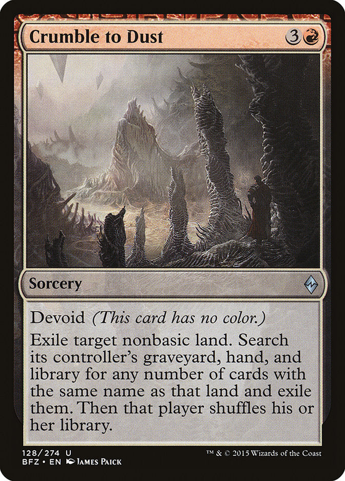 Crumble to Dust [Battle for Zendikar] | Pegasus Games WI