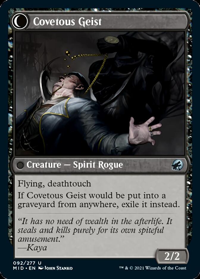 Covert Cutpurse // Covetous Geist [Innistrad: Midnight Hunt] | Pegasus Games WI