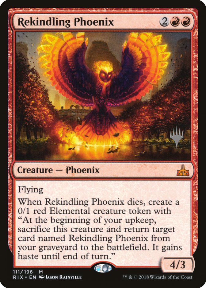 Rekindling Phoenix (Promo Pack) [Rivals of Ixalan Promos] | Pegasus Games WI