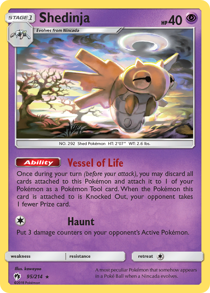 Shedinja (95/214) [Sun & Moon: Lost Thunder] | Pegasus Games WI