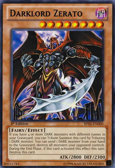 Darklord Zerato [BP02-EN060] Rare | Pegasus Games WI