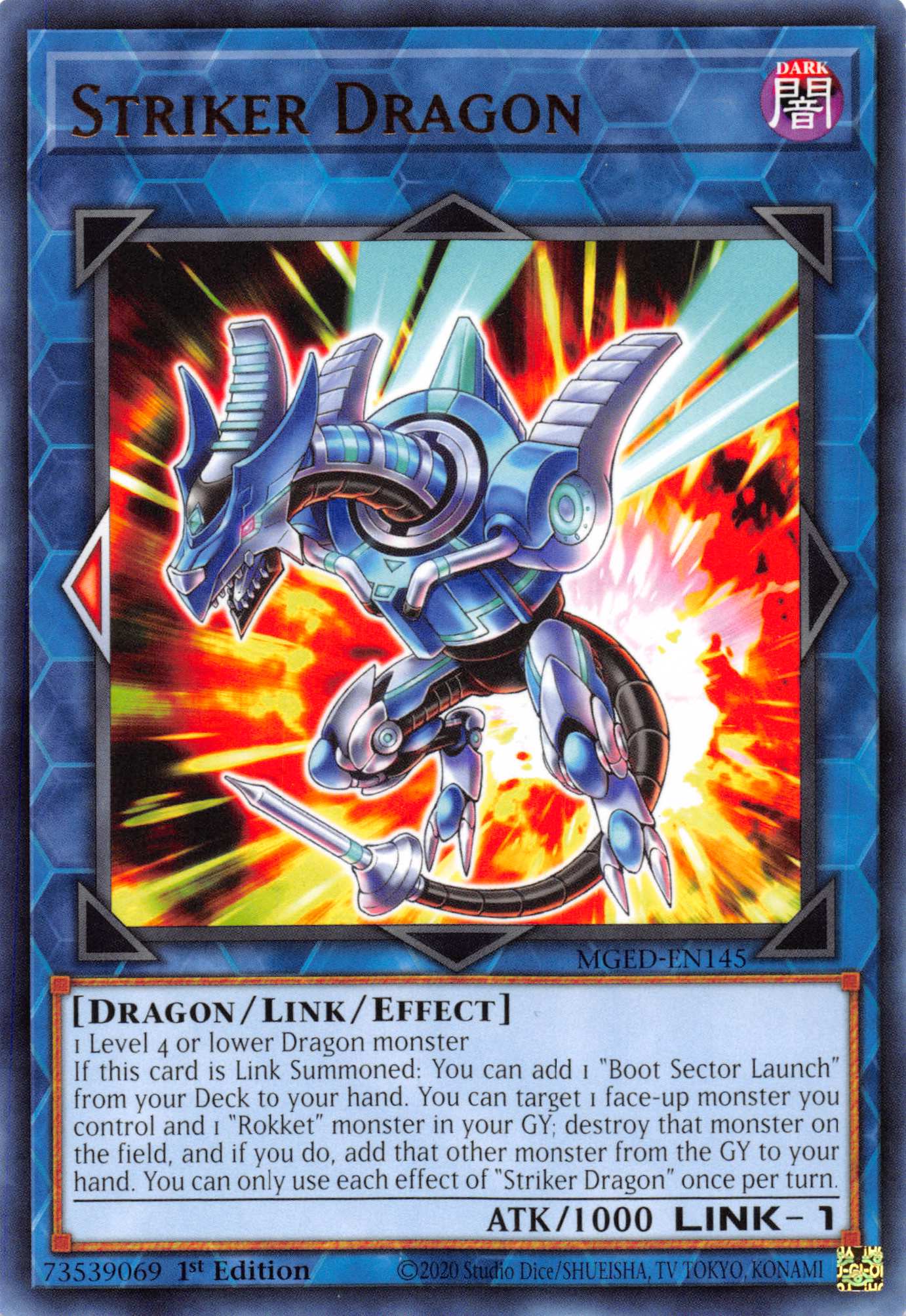 Striker Dragon [MGED-EN145] Rare | Pegasus Games WI