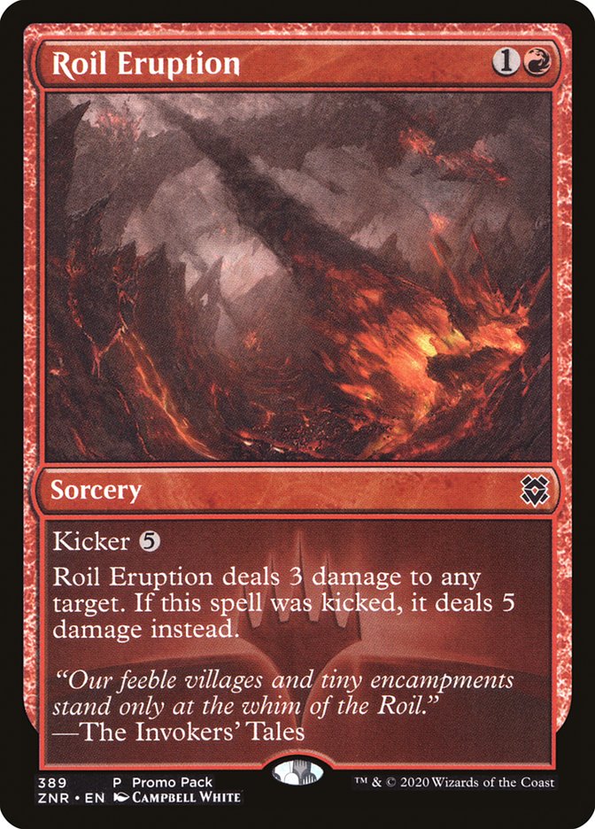 Roil Eruption (Promo Pack) [Zendikar Rising Promos] | Pegasus Games WI