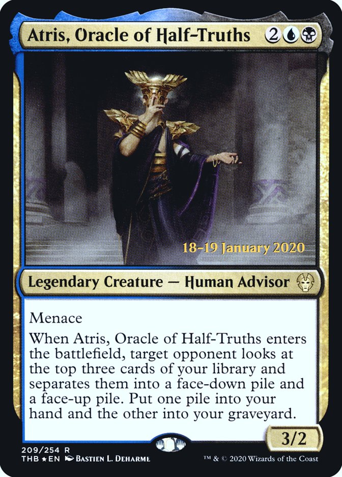 Atris, Oracle of Half-Truths [Theros Beyond Death Prerelease Promos] | Pegasus Games WI