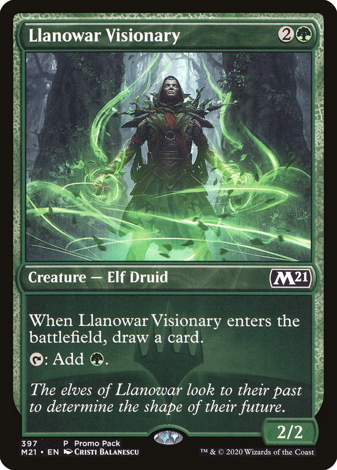 Llanowar Visionary (Promo Pack) [Core Set 2021 Promos] | Pegasus Games WI