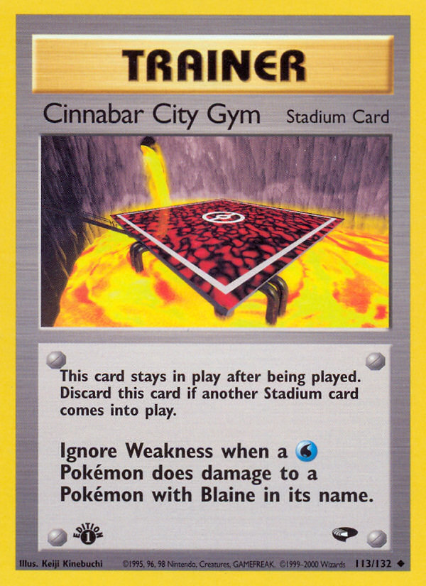 Cinnabar City Gym (113/132) [Gym Challenge 1st Edition] | Pegasus Games WI