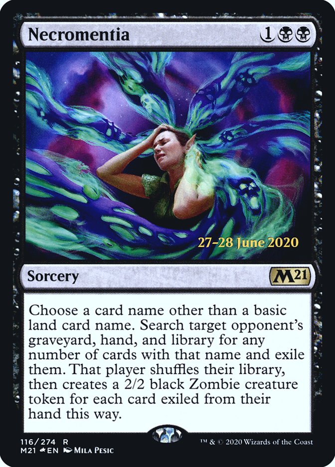 Necromentia [Core Set 2021 Prerelease Promos] | Pegasus Games WI