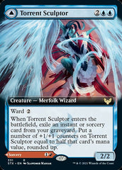 Torrent Sculptor // Flamethrower Sonata (Extended Art) [Strixhaven: School of Mages] | Pegasus Games WI