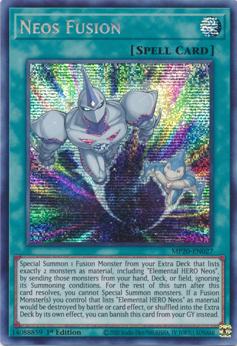 Neos Fusion [MP20-EN027] Prismatic Secret Rare | Pegasus Games WI