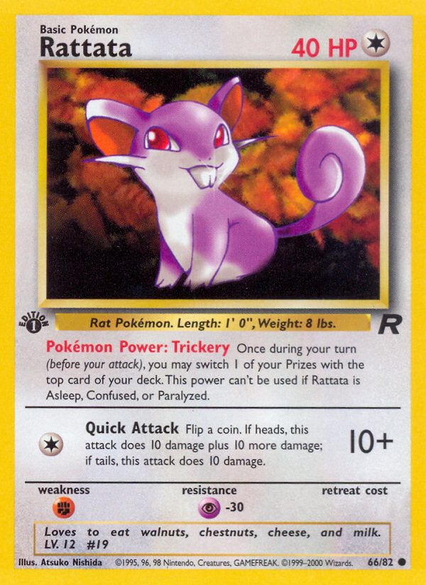 Rattata (66/82) [Team Rocket 1st Edition] | Pegasus Games WI