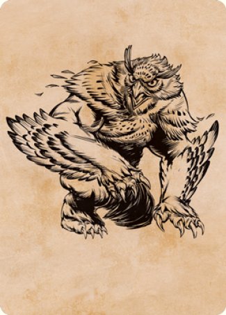 Owlbear (Showcase) Art Card [Dungeons & Dragons: Adventures in the Forgotten Realms Art Series] | Pegasus Games WI