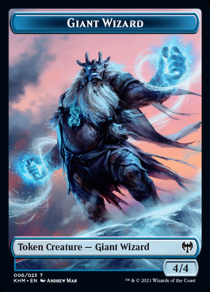Giant Wizard Token [Kaldheim Tokens] | Pegasus Games WI