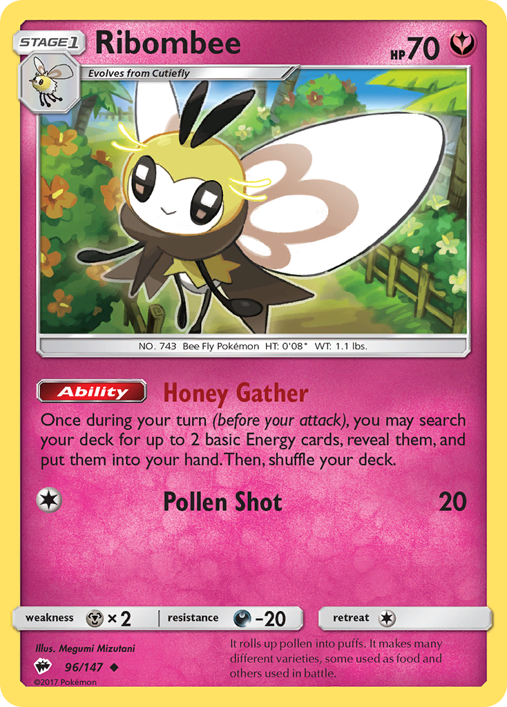 Ribombee (96/147) [Sun & Moon: Burning Shadows] | Pegasus Games WI