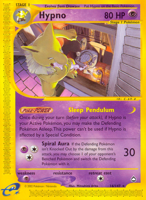 Hypno (16/147) [Aquapolis] | Pegasus Games WI