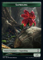 Beast // Saproling Double-Sided Token [Streets of New Capenna Commander Tokens] | Pegasus Games WI