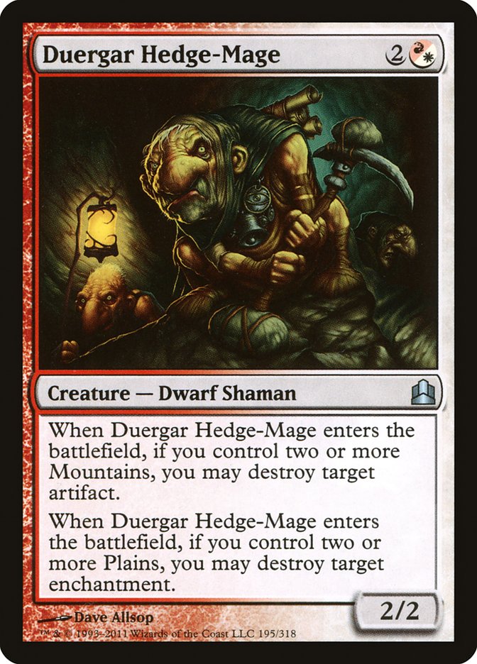 Duergar Hedge-Mage [Commander 2011] | Pegasus Games WI