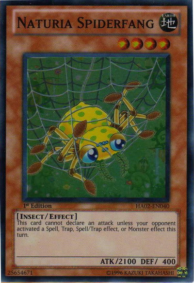 Naturia Spiderfang [HA02-EN040] Super Rare | Pegasus Games WI