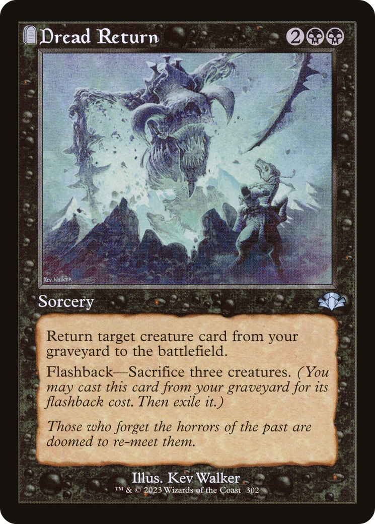 Dread Return (Retro) [Dominaria Remastered] | Pegasus Games WI