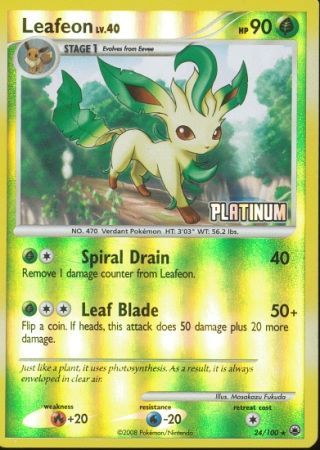 Leafeon (24/100) [Burger King Promos: 2009 Collection] | Pegasus Games WI