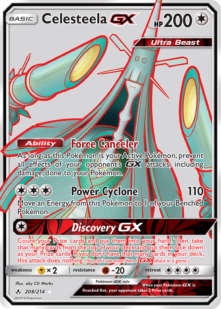 Celesteela GX (208/214) [Sun & Moon: Unbroken Bonds] | Pegasus Games WI