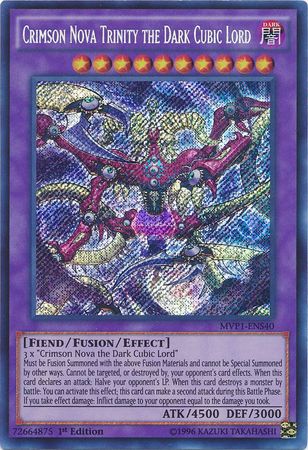 Crimson Nova Trinity the Dark Cubic Lord [MVP1-ENS40] Secret Rare | Pegasus Games WI