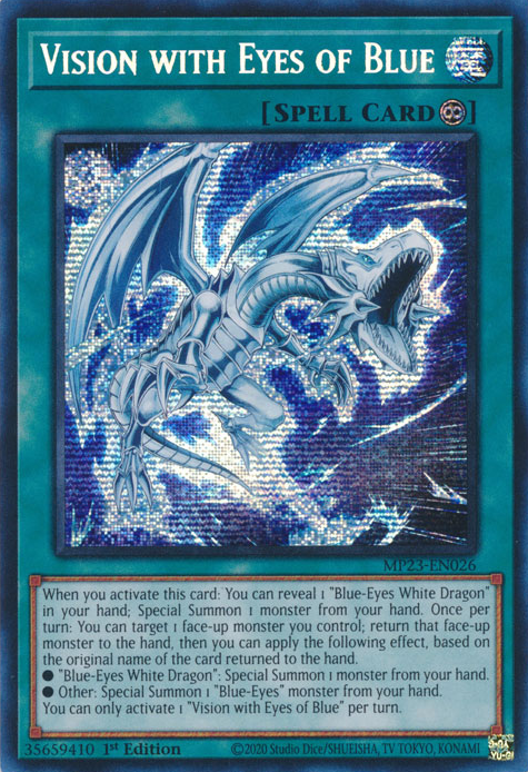 Vision with Eyes of Blue [MP23-EN026] Prismatic Secret Rare | Pegasus Games WI