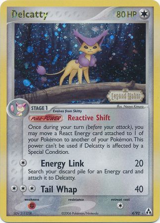 Delcatty (4/92) (Stamped) [EX: Legend Maker] | Pegasus Games WI