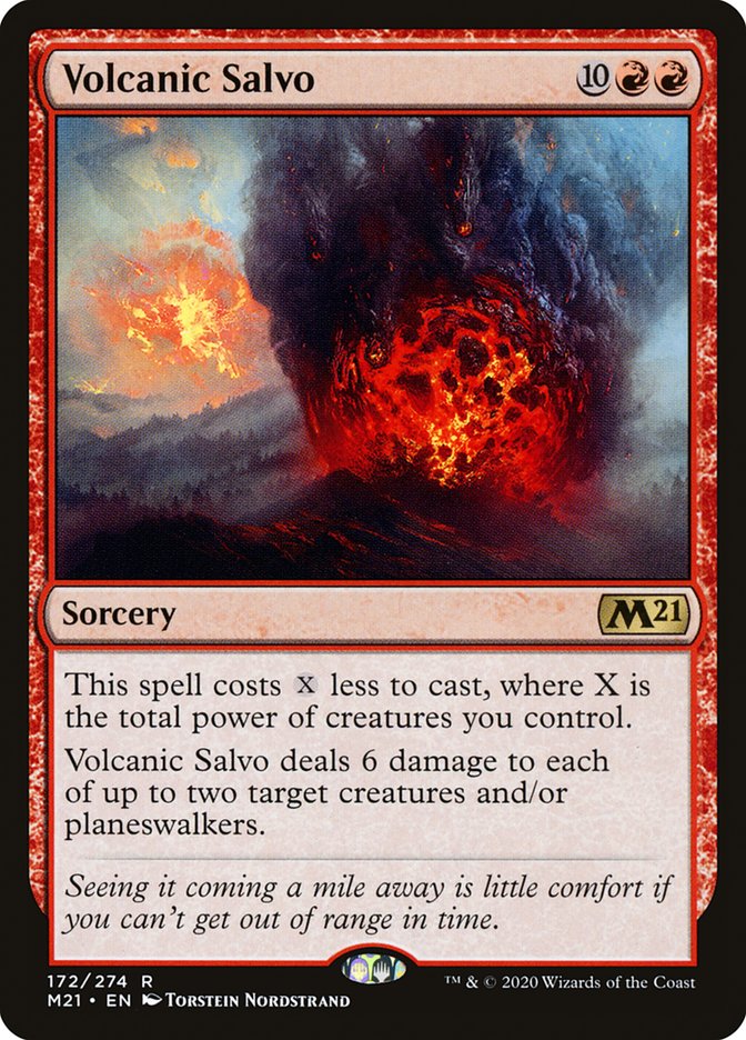 Volcanic Salvo [Core Set 2021] | Pegasus Games WI