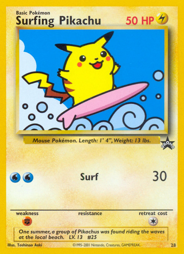 Surfing Pikachu (28) [Wizards of the Coast: Black Star Promos] | Pegasus Games WI