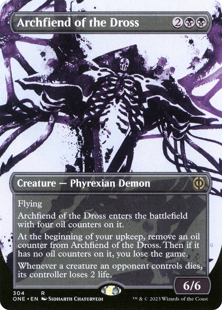 Archfiend of the Dross (Borderless Ichor) [Phyrexia: All Will Be One] | Pegasus Games WI