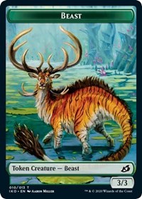 Beast // Human Soldier (005) Double-Sided Token [Ikoria: Lair of Behemoths Tokens] | Pegasus Games WI