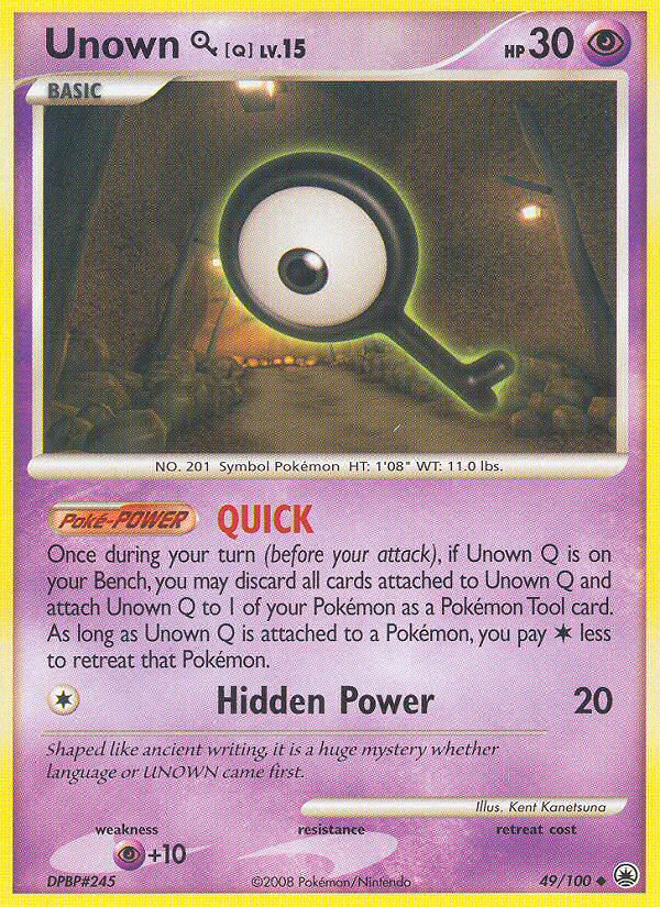 Unown Q (49/100) [Diamond & Pearl: Majestic Dawn] | Pegasus Games WI