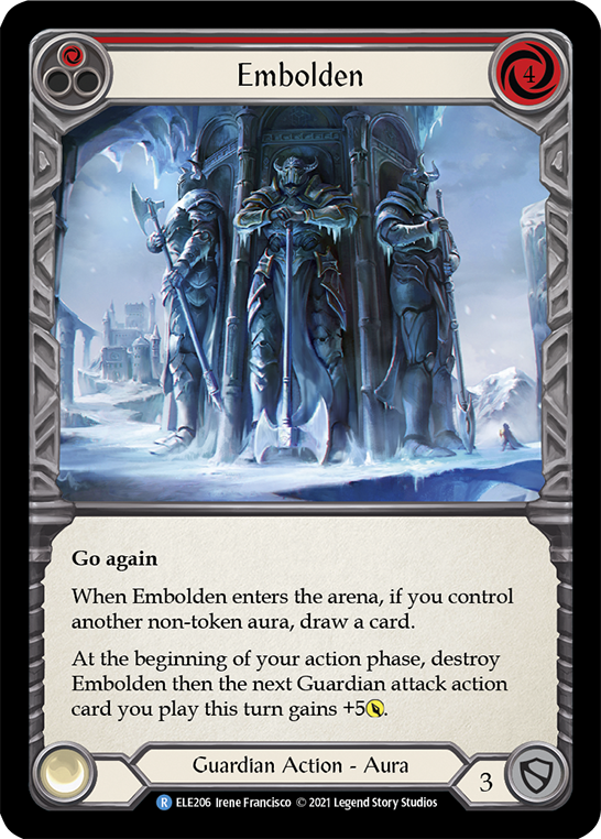 Embolden (Red) [ELE206] (Tales of Aria)  1st Edition Rainbow Foil | Pegasus Games WI