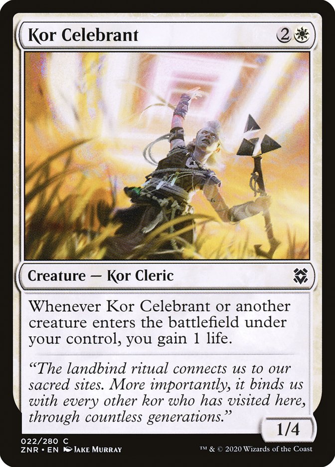 Kor Celebrant [Zendikar Rising] | Pegasus Games WI