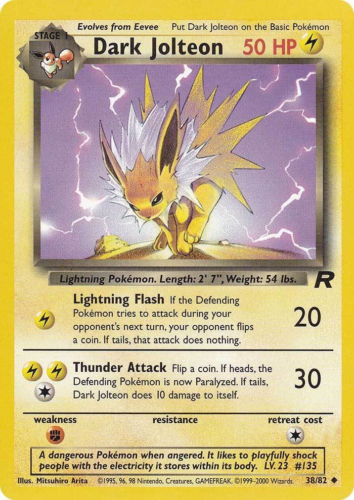 Dark Jolteon (38/82) [Team Rocket Unlimited] | Pegasus Games WI