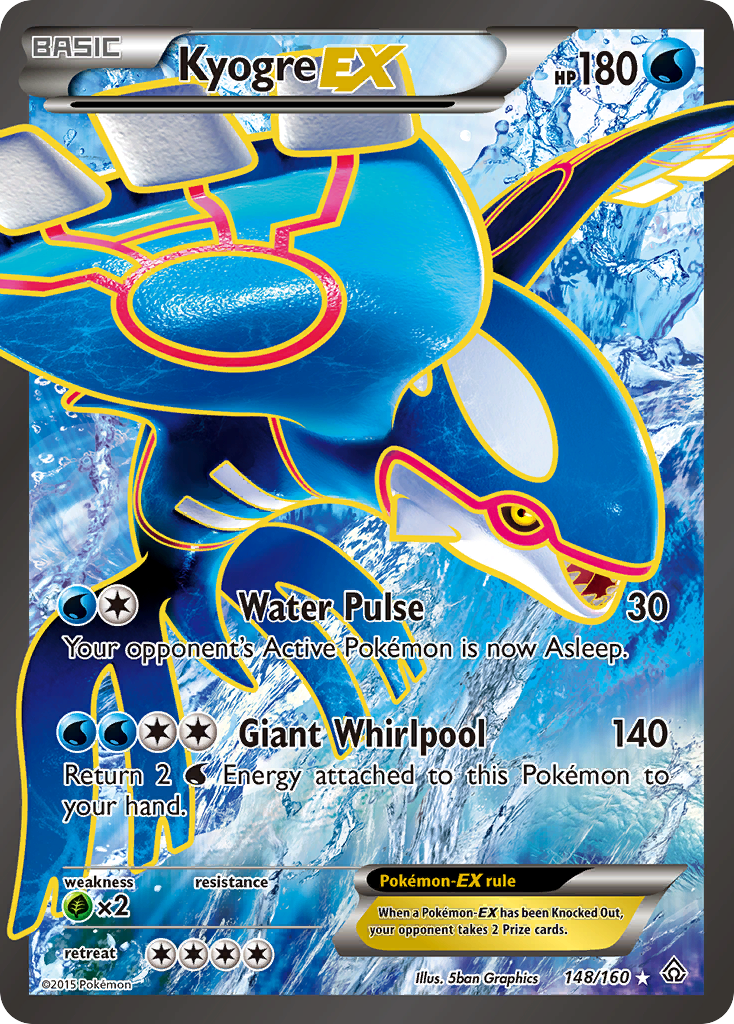 Kyogre EX (148/160) [XY: Primal Clash] | Pegasus Games WI