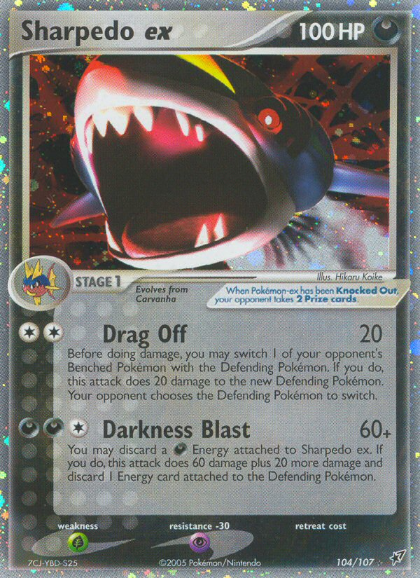 Sharpedo ex (104/107) [EX: Deoxys] | Pegasus Games WI