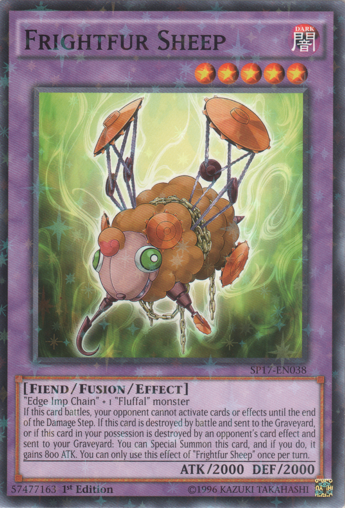 Frightfur Sheep (Starfoil) [SP17-EN038] Starfoil Rare | Pegasus Games WI